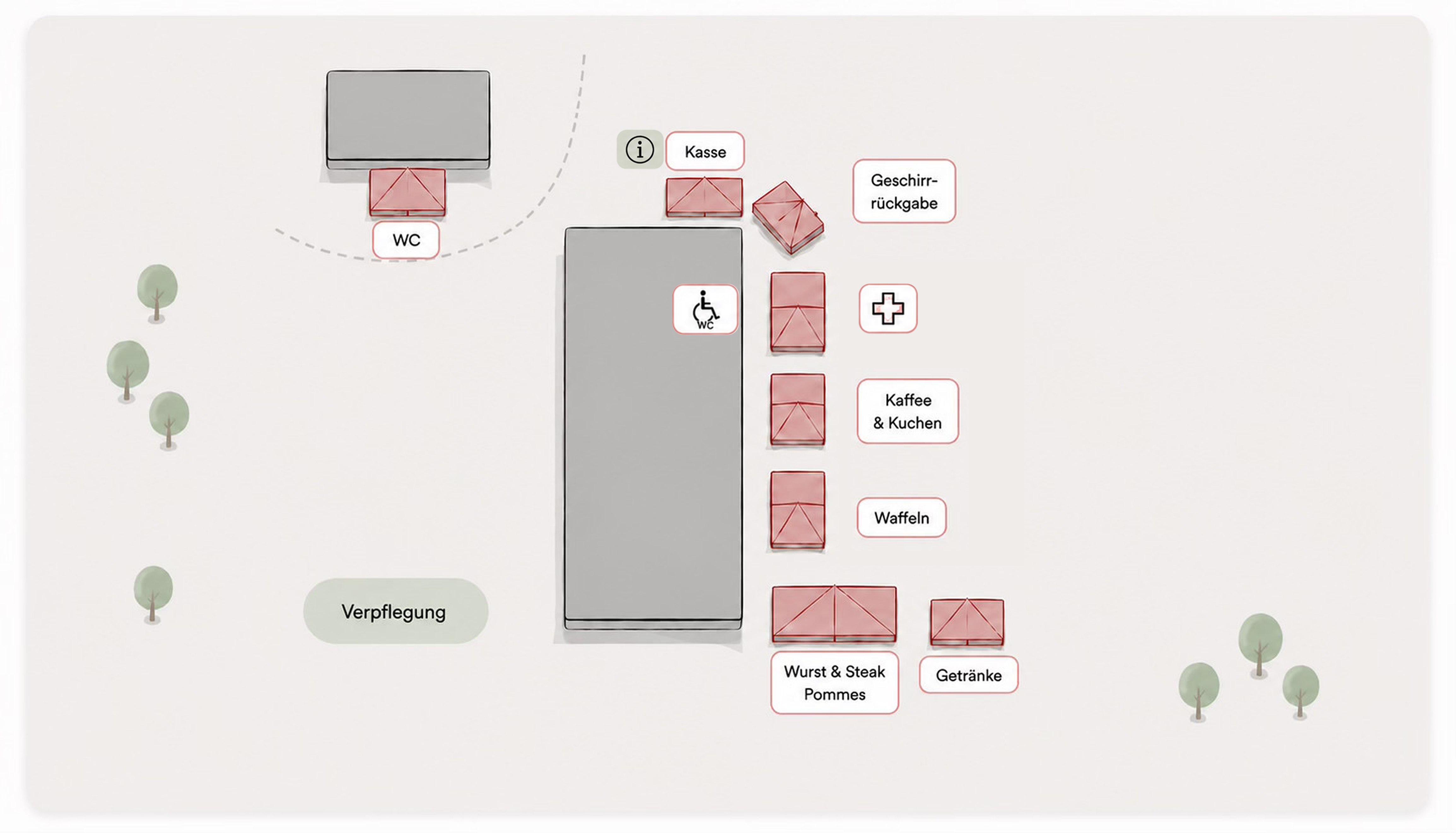 Detailplan des Drachenfestgeländes